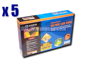 Linksys LNE100TX EtherFast 10/100 LAN Card – 5-Pack