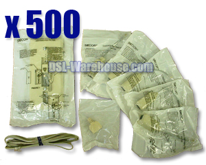 Siecor DSL Home Filter Kit – 500 Pack
